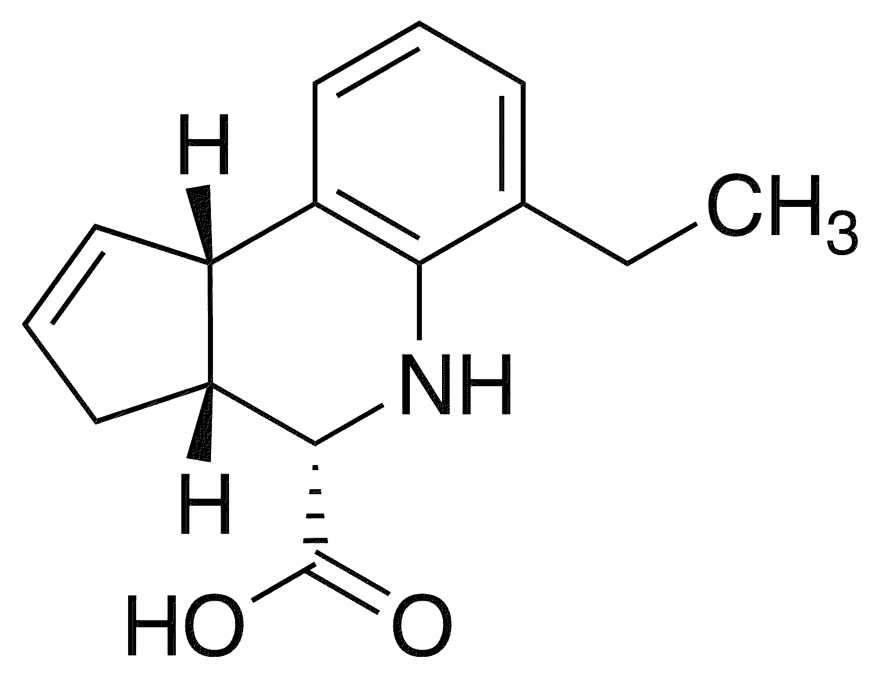 (3aR,4S,9bS)-6-Ethyl-3a,4,5,9b-tetrahydro-3h-cyclopenta[c]quinoline-4-carboxylic Acid - Chemical structure and product image