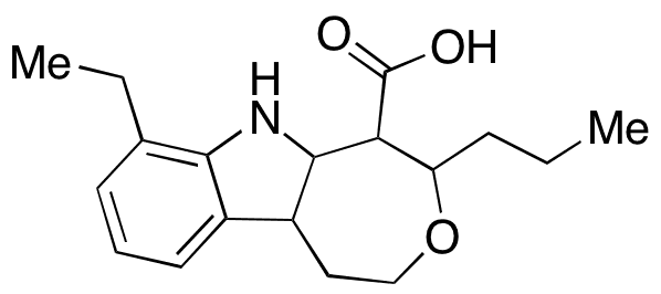 7-Ethyl-4-propyl-2,4,5,5a,6,10b-hexahydro-1H-oxepino[4,5-b]indole-5-carboxylic Acid - Chemical structure and product image