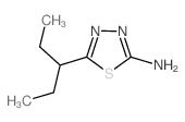 5-(1-Ethylpropyl)-1,3,4-thiadiazol-2-amine - Chemical structure and product image
