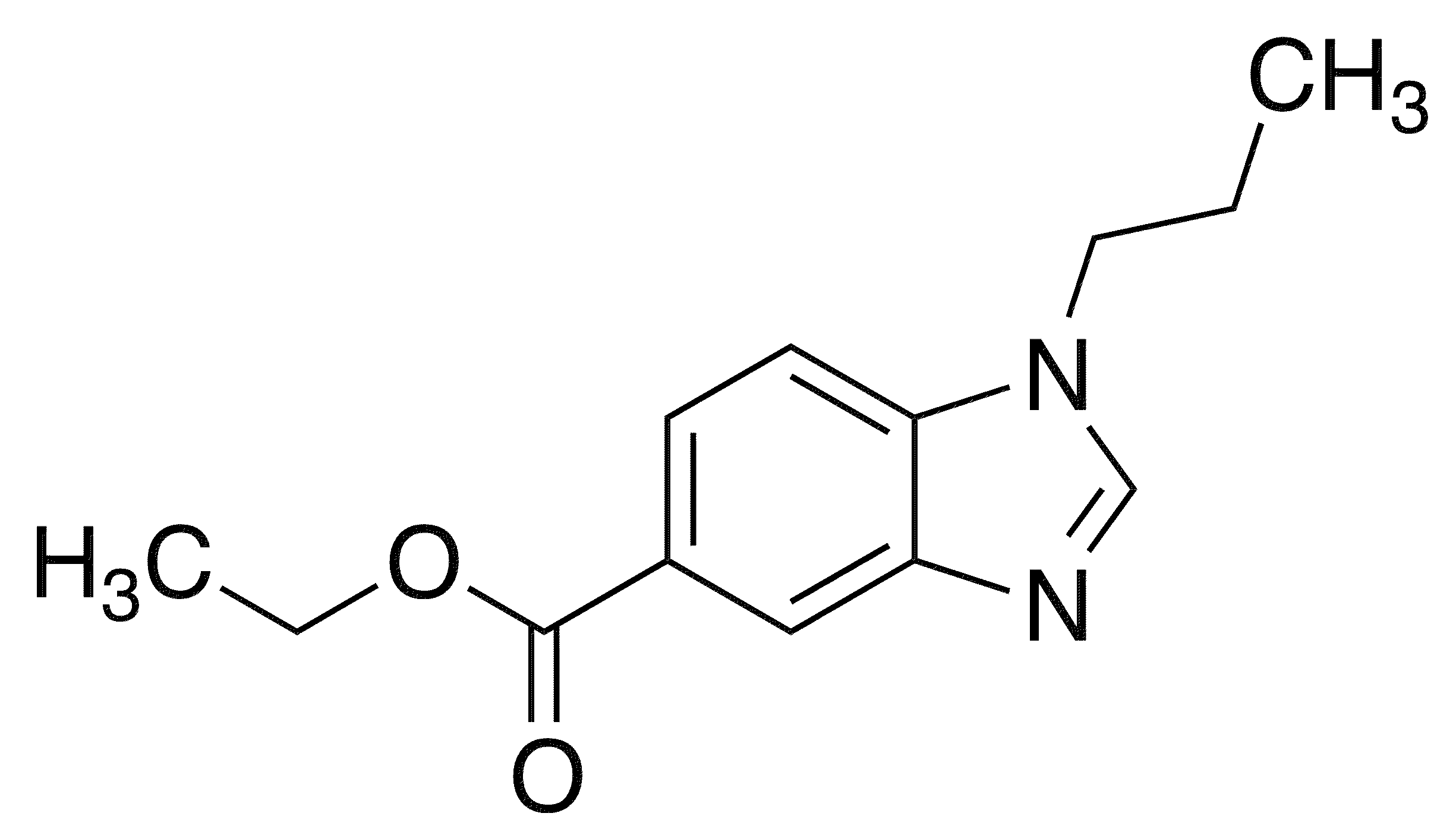 Ethyl 1-propyl-1,3-benzodiazole-5-carboxylate - Chemical structure and product image