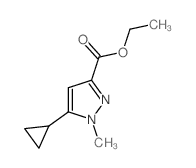 Ethyl 5-cyclopropyl-1-methyl-1H-pyrazole-3-carboxylate - Chemical structure and product image