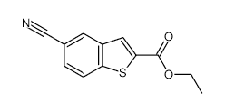 Ethyl 5-cyano-1-benzothiophene-2-carboxylate - Chemical structure and product image