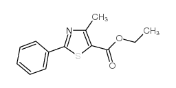 Ethyl 4-methyl-2-phenyl-1,3-thiazole-5-carboxylate - Chemical structure and product image