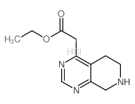 Ethyl 2-(5,6,7,8-tetrahydropyrido[3,4-d]pyrimidin-4-yl)acetate Hydrochloride - Chemical structure and product image
