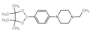 1-Ethyl-4-[4-(4,4,5,5-tetramethyl-1,3,2-dioxaborolan-2-yl)phenyl]piperazine - Chemical structure and product image