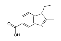 1-Ethyl-2-methylbenzodiazole-5-carboxylic acid - Chemical structure and product image