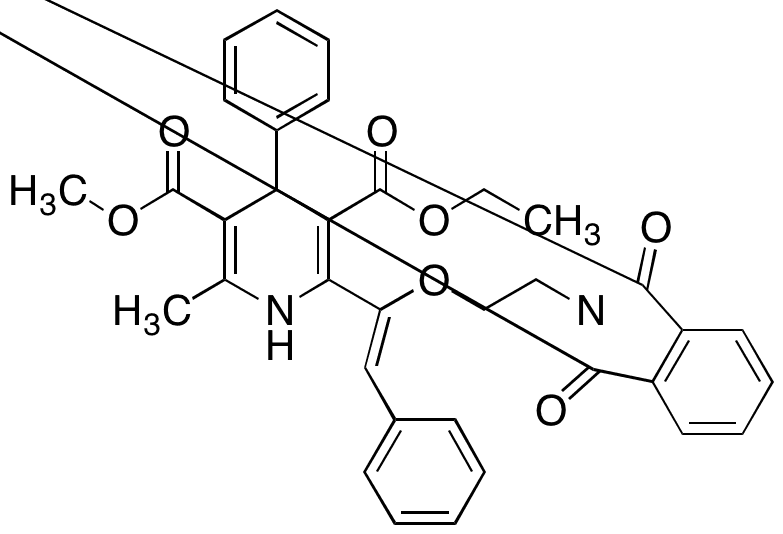 (Z)-3-Ethyl 5-Methyl 2-(1-(2-(1,3-Dioxoisoindolin-2-yl)ethoxy)-2-phenylvinyl)-6-methyl-4-phenyl-1,4-dihydropyridine-3,5-dicarboxylate - Chemical structure and product image