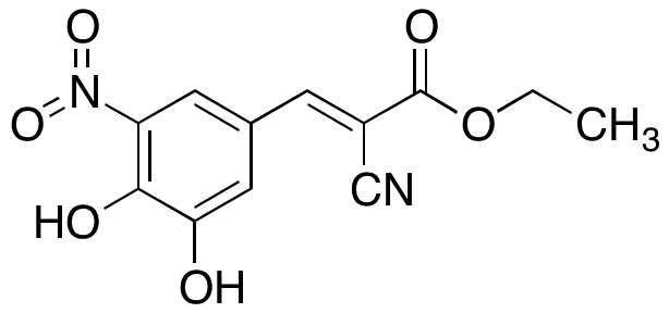 Ethyl (2E)-2-Cyano-3-(3,4-dihydroxy-5-nitrophenyl)prop-2-enoate - Chemical structure and product image