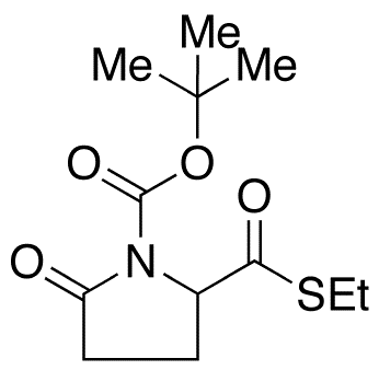 (2S)-2-[(Ethylthio)carbonyl]-5-oxo-1-pyrrolidinecarboxylic Acid tert-Butyl Ester - Chemical structure and product image