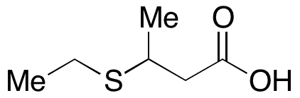 3-(Ethylthio)-butanoic Acid - Chemical structure and product image