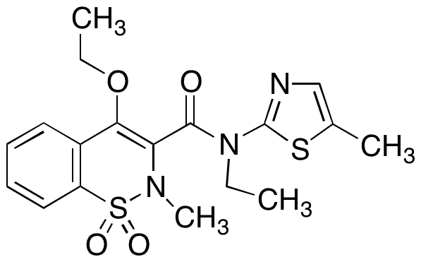 O-Ethyl Amido Ethyl Meloxicam - Chemical structure and product image