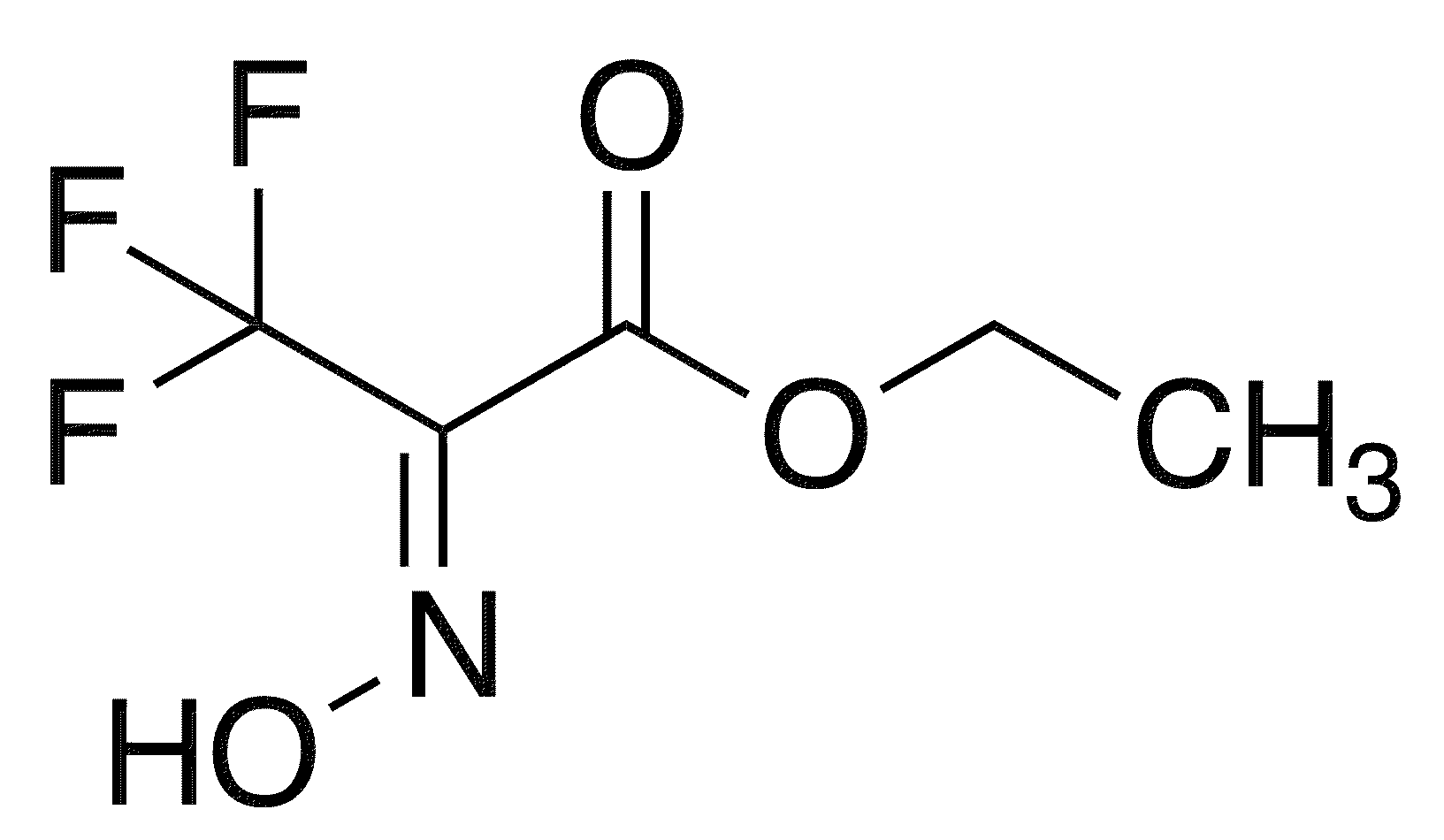 Ethyl 3,3,3-trifluoro-2-(hydroxyimino)propanoate - Chemical structure and product image