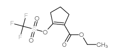 Ethyl 2-(trifluoromethylsulfonyloxy)cyclopent-1-enecarboxylate - Chemical structure and product image
