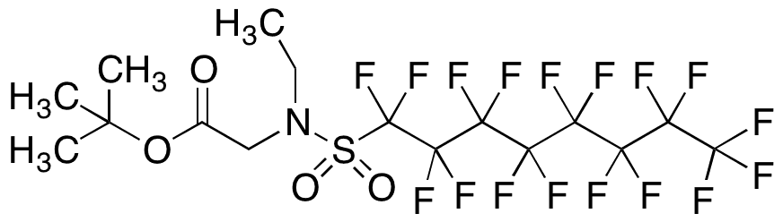 N-â€‹Ethyl-â€‹N-â€‹[(heptadecafluorooctâ€‹yl)â€‹sulfonyl]â€‹-â€‹glycine 1,â€‹1-â€‹Dimethylethyl Ester - Chemical structure and product image