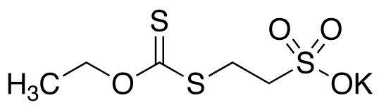 Ethyl Xanthic Acid 2-Sulfoethyl Ester Potassium Salt - Chemical structure and product image