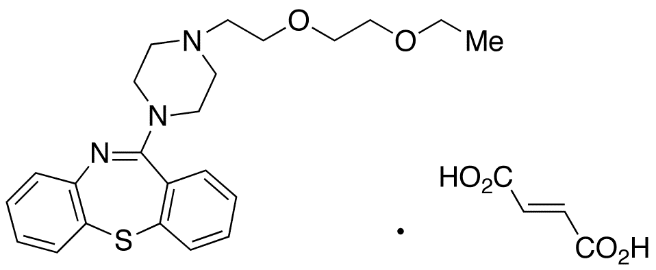 Ethyl Quetiapine Fumarate Salt - Chemical structure and product image