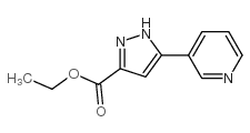 Ethyl 3-(pyridin-3-yl)-1H-pyrazole-5-carboxylate - Chemical structure and product image