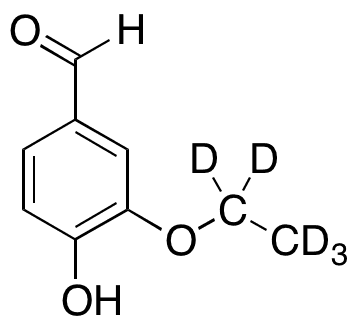 Ethyl-d5 Vanillin - Chemical structure and product image