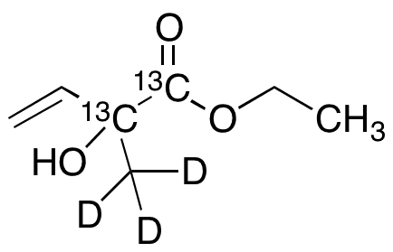 Ethyl Vinyllactate-13C2,d3 - Chemical structure and product image