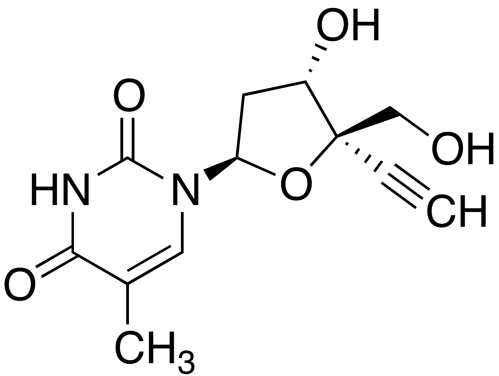 4-C-Ethynylthymidine - Chemical structure and product image