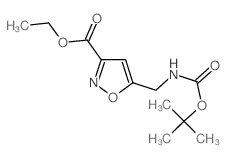 Ethyl 5-(n-boc)aminomethylisoxazole-3-carboxylate - Chemical structure and product image