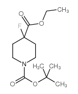 Ethyl n-boc-4-fluoropiperidine-4-carboxylate - Chemical structure and product image