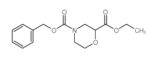 Ethyl n-cbz-morpholine-2-carboxylate - Chemical structure and product image