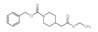 Ethyl n-cbz-4-piperidineacetate - Chemical structure and product image