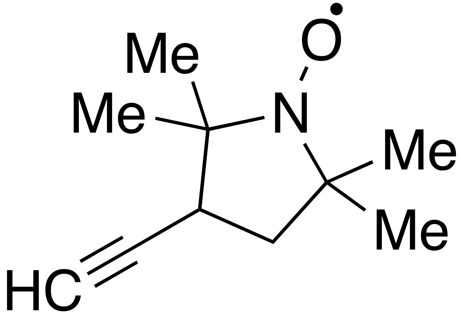 3-(Ethynyl)-2,2,5,5-tetramethyl-1-pyrrolidinyloxy - Chemical structure and product image