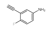 3-Ethynyl-4-fluoroaniline - Chemical structure and product image