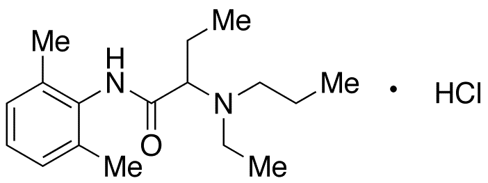 Etidocaine Hydrochloride - Chemical structure and product image