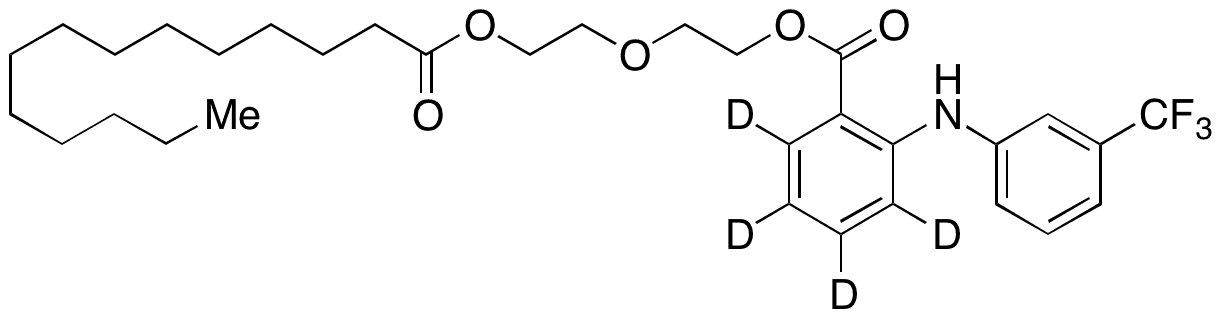 Etofenamate-d4 Myristate - Chemical structure and product image