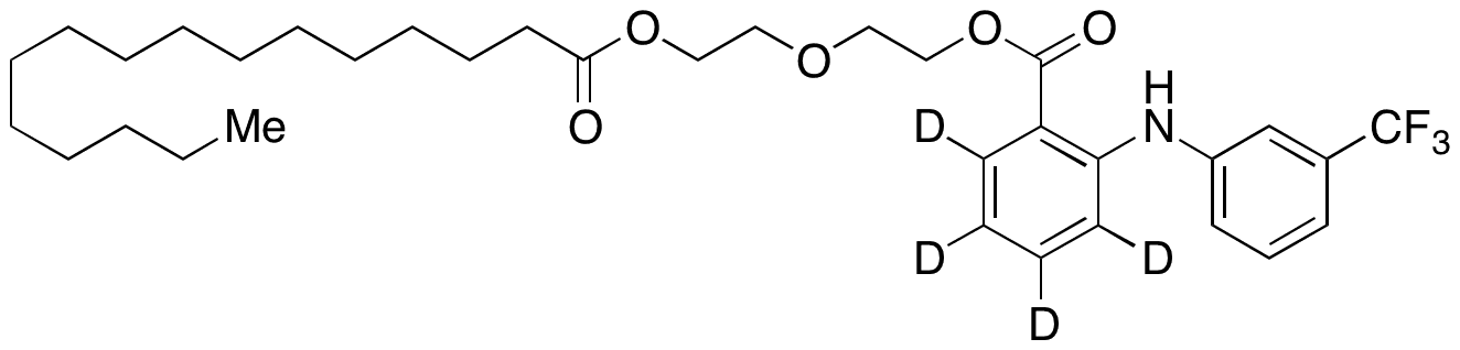 Etofenamate-d4 Palmitate - Chemical structure and product image