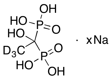 Etidronic Acid-d3 Sodium Salt - Chemical structure and product image