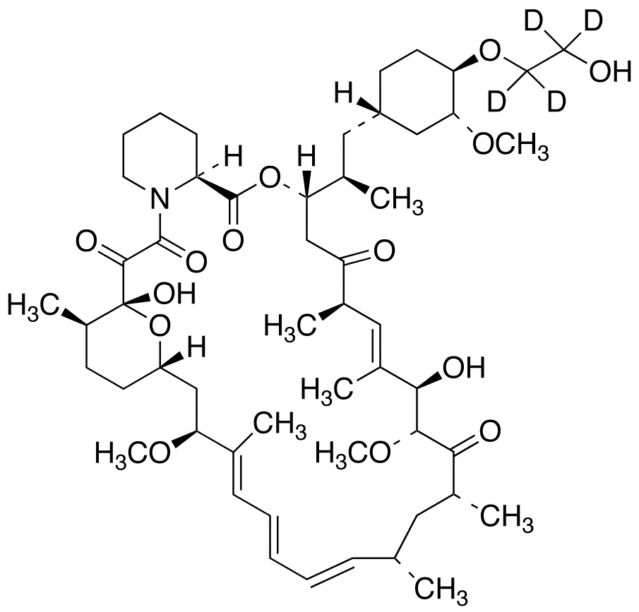Everolimus-d4 (~90%) - Chemical structure and product image