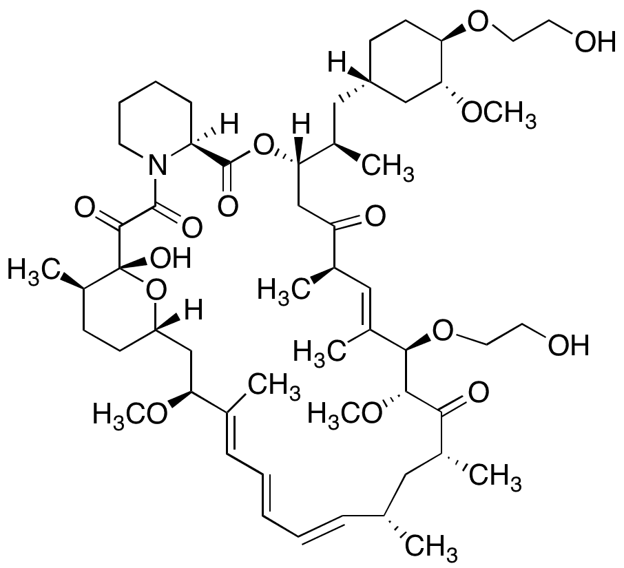 28-Ethylhydroxy Everolimus Impurity - Chemical structure and product image