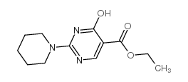Ethyl 4-hydroxy-2-(piperidin-1-yl)pyrimidine-5-carboxylate - Chemical structure and product image