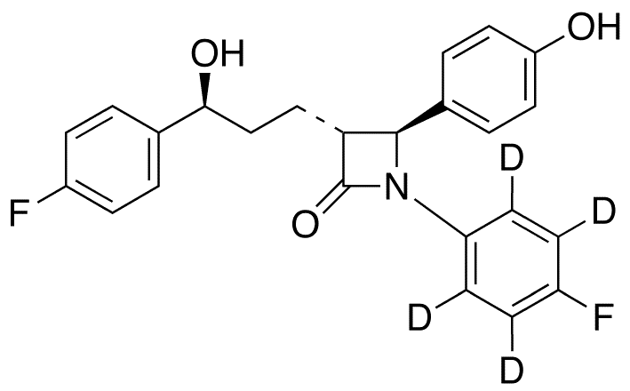Ezetimibe-d4 - Chemical structure and product image