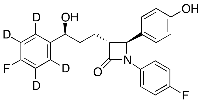 Ezetimibe-d4 - Chemical structure and product image