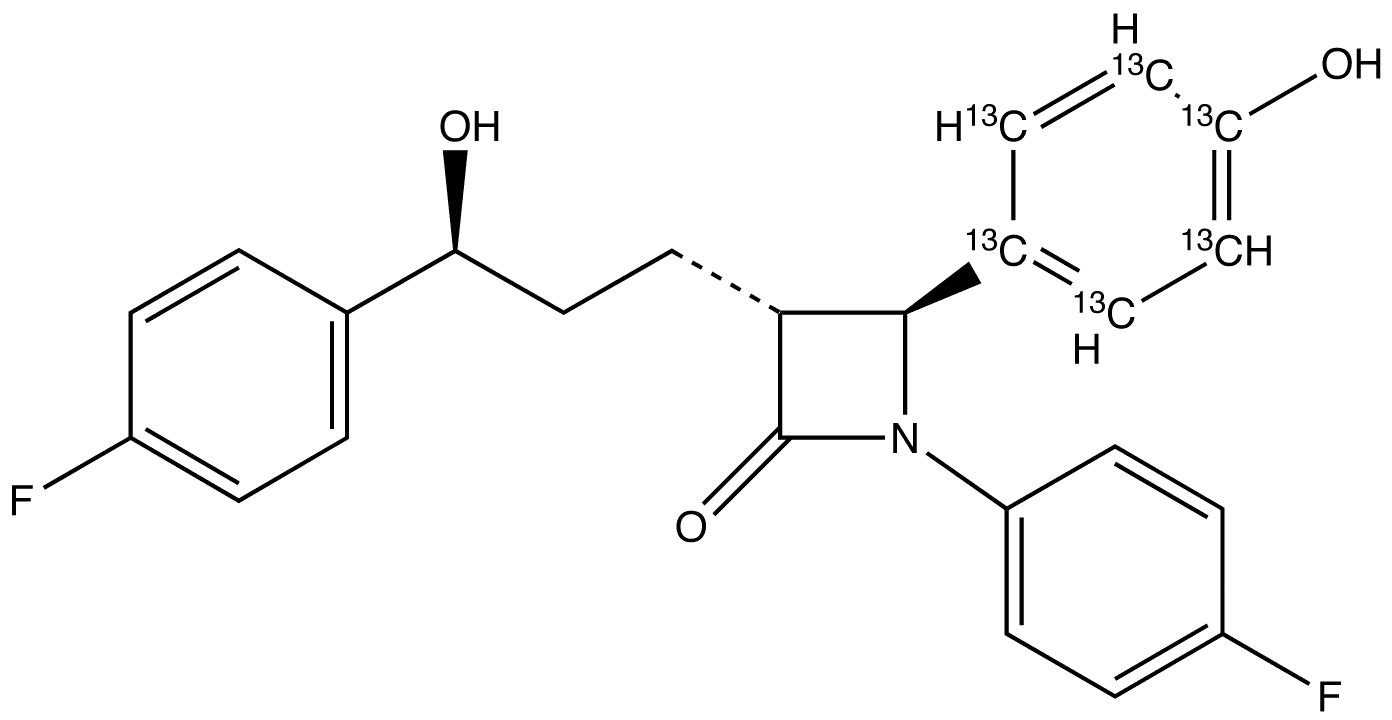 Ezetimibe-13C6 - Chemical structure and product image