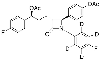 Ezetimibe-d4 Diacetate - Chemical structure and product image