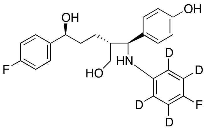 Ezetimibe-d4 Diol Impurity - Chemical structure and product image