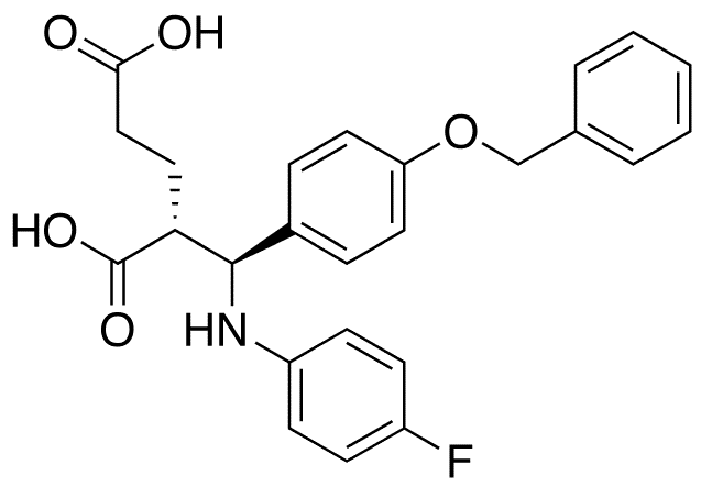 Ezetimibe Diacid Impurity - Chemical structure and product image