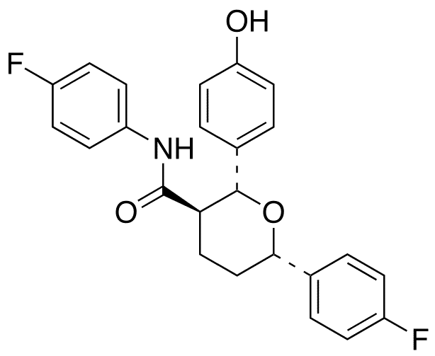 Ezetimibe Tetrahydropyran Impurity - Chemical structure and product image