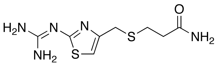 Famotidine Amide Impurity Hydrochloride - Chemical structure and product image