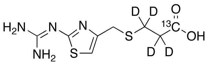 Famotidine-13C,d4 Acid Impurity - Chemical structure and product image