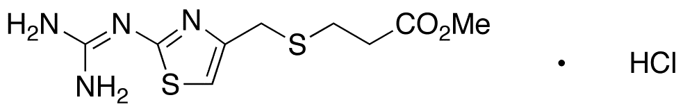 Famotidine Acid Methyl Ester Hydrochloride (Famotidine Impurity) - Chemical structure and product image