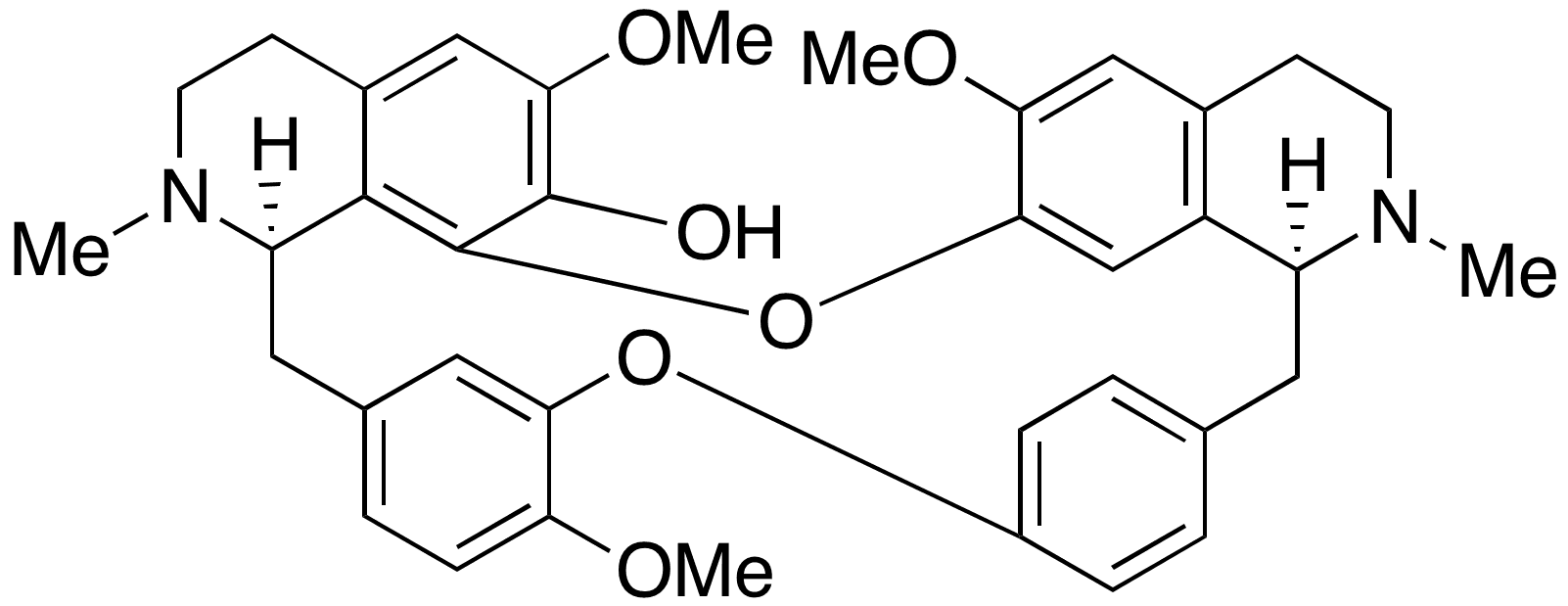 Fangchinoline - Chemical structure and product image