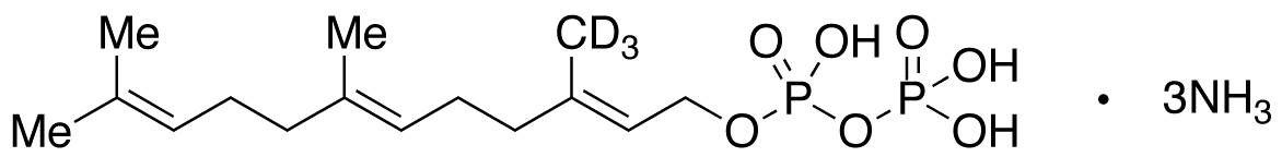 Farnesyl Pyrophosphate-d3 Triammonium Salt - Chemical structure and product image