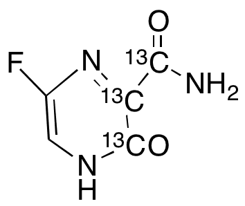 Favipiravir-13C3 - Chemical structure and product image